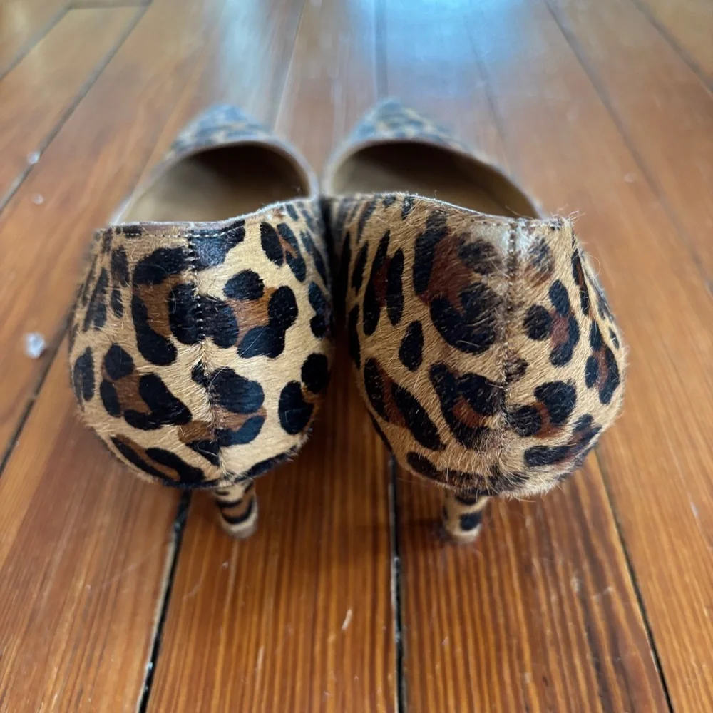 J. Crew Leopard Print Women's Pointed Heels Size 8 - Picture 6 of 6